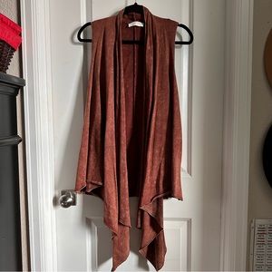 Peach Love Flowy Vest Medium NEW